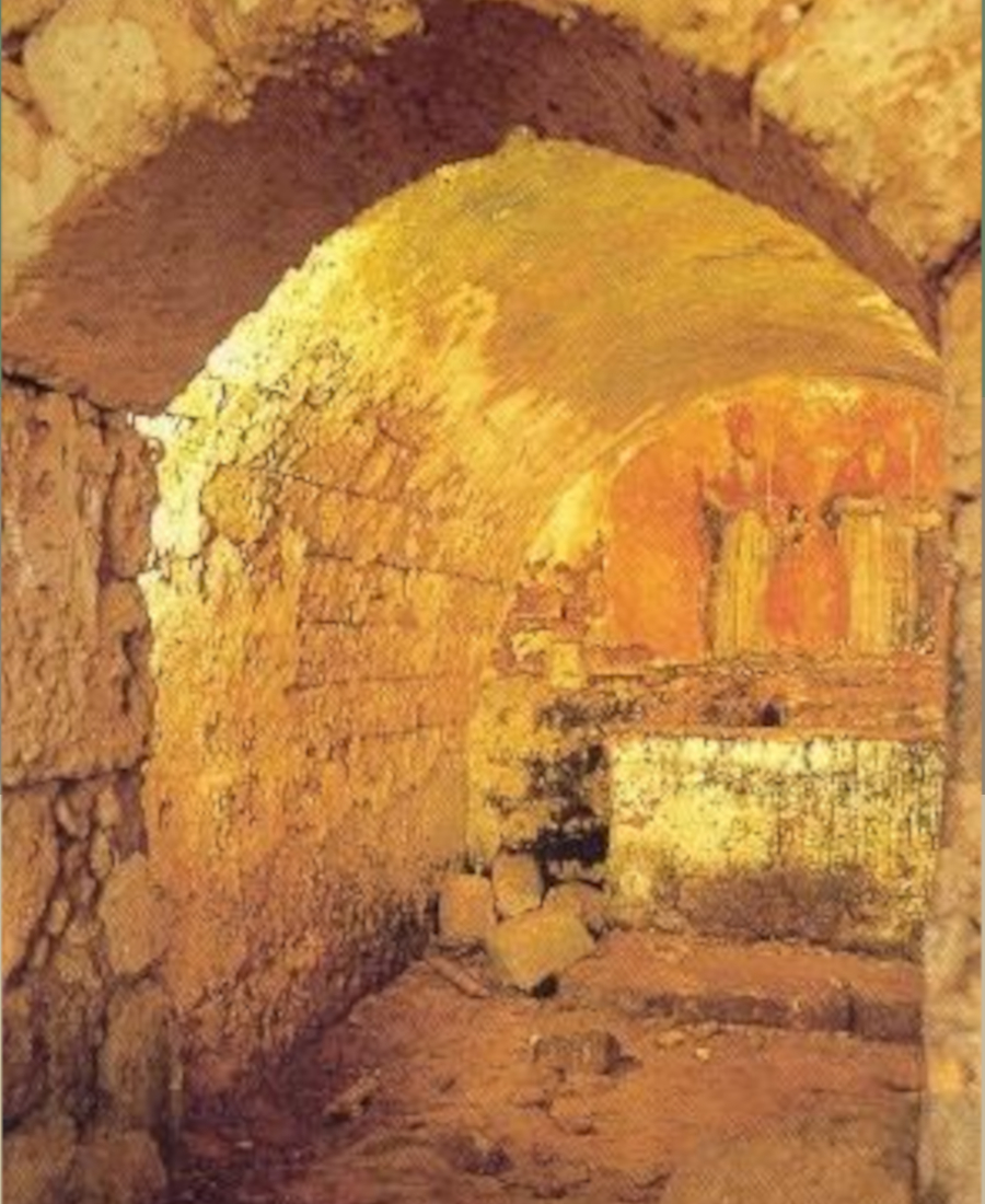 Segnaposto fotografico dell'interno della Cripta di San Biagio