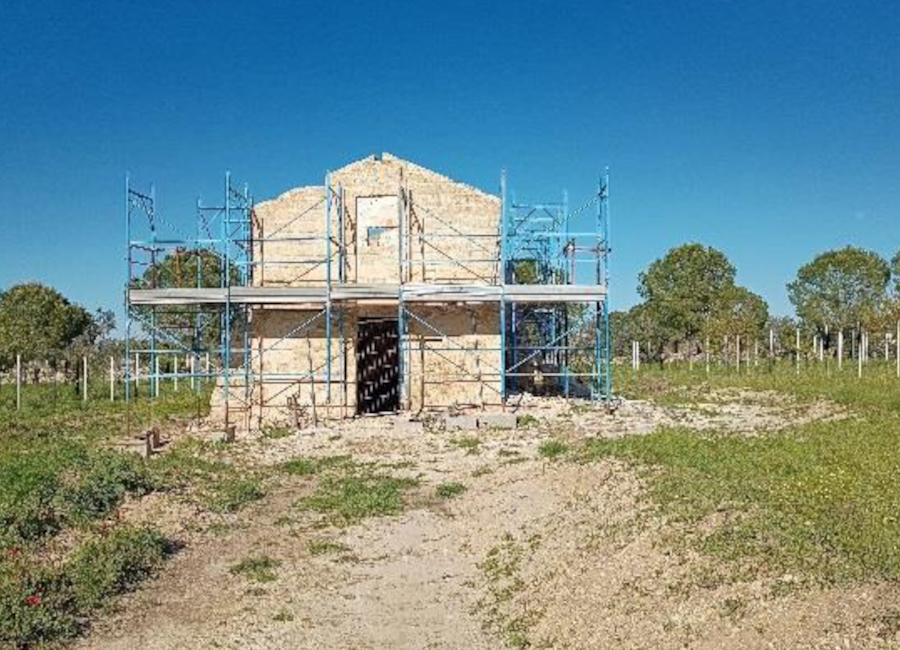 Segnaposto fotografico del paesaggio rurale attorno alla masseria